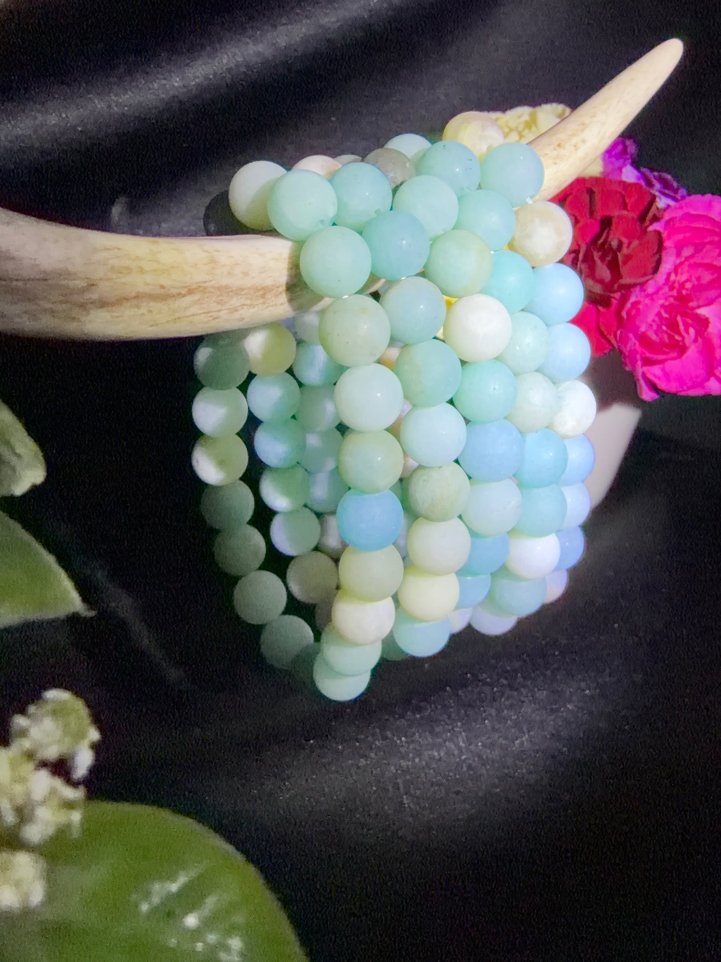 Matte Caribbean Calcite Bracelets