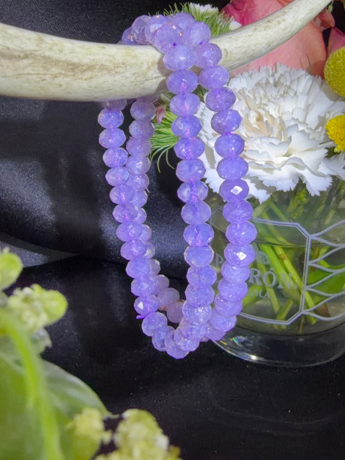 Faceted Lavender Moon Quartz Bracelets