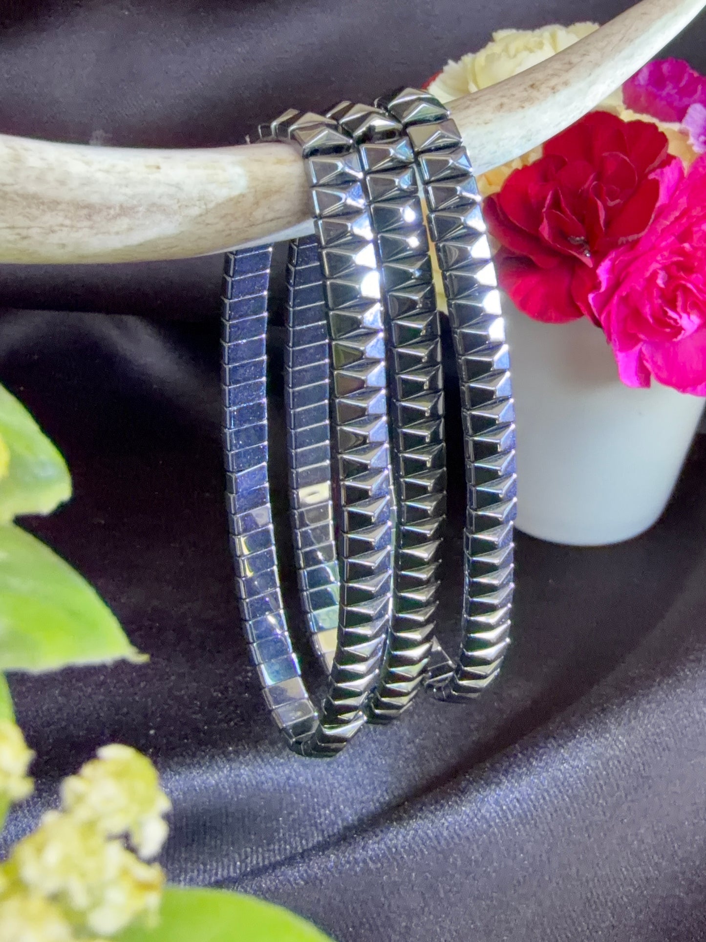 Hematite Bow tie Bracelets
