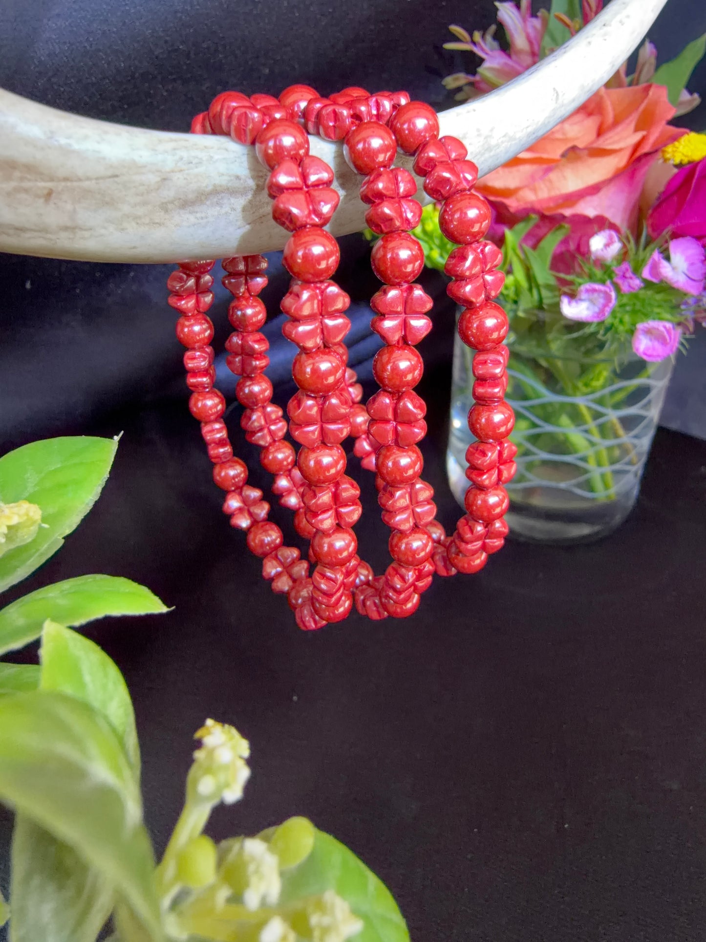 Cinnabar Flower Bracelets