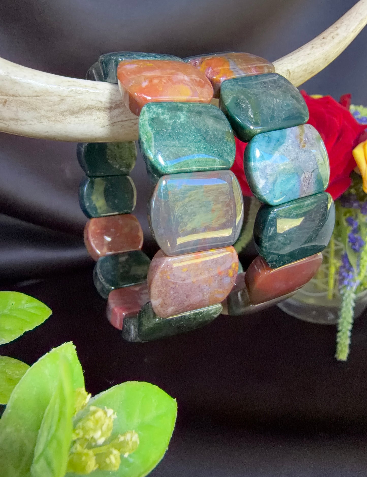 Sea Jasper Soft Bangle Bracelets
