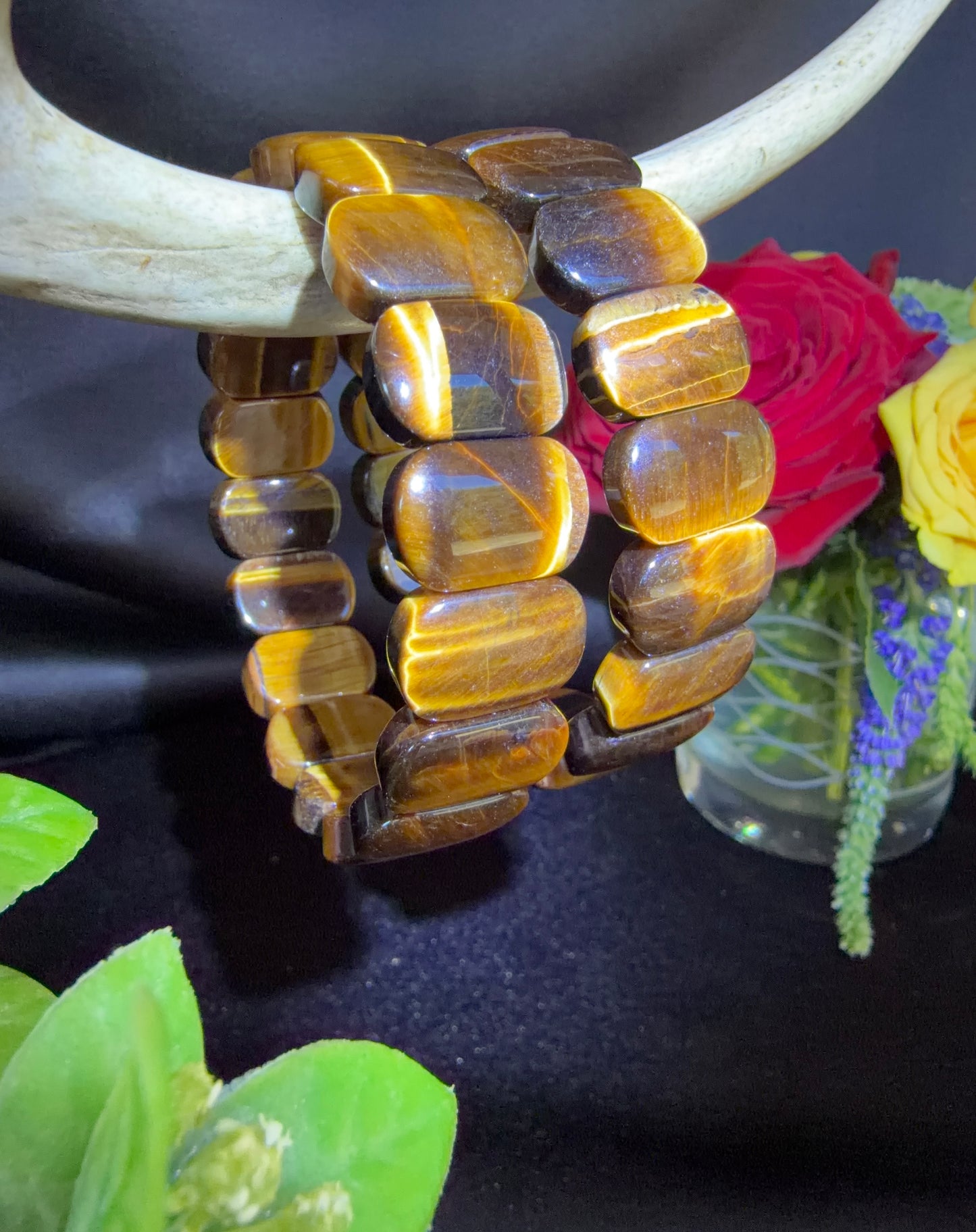 Tigers Eye Soft Bangle Bracelet