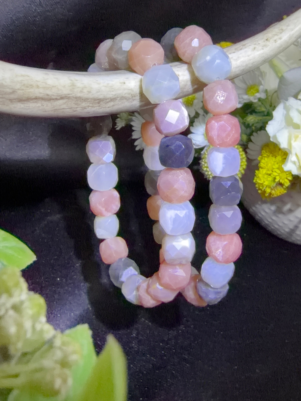 Multi-Colored Moonstone Bracelets