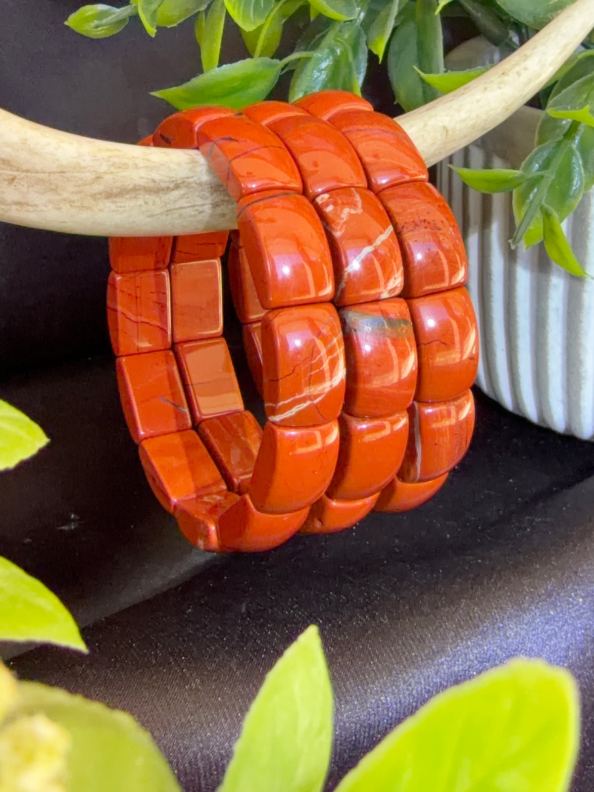 Red Jasper Soft Bangles