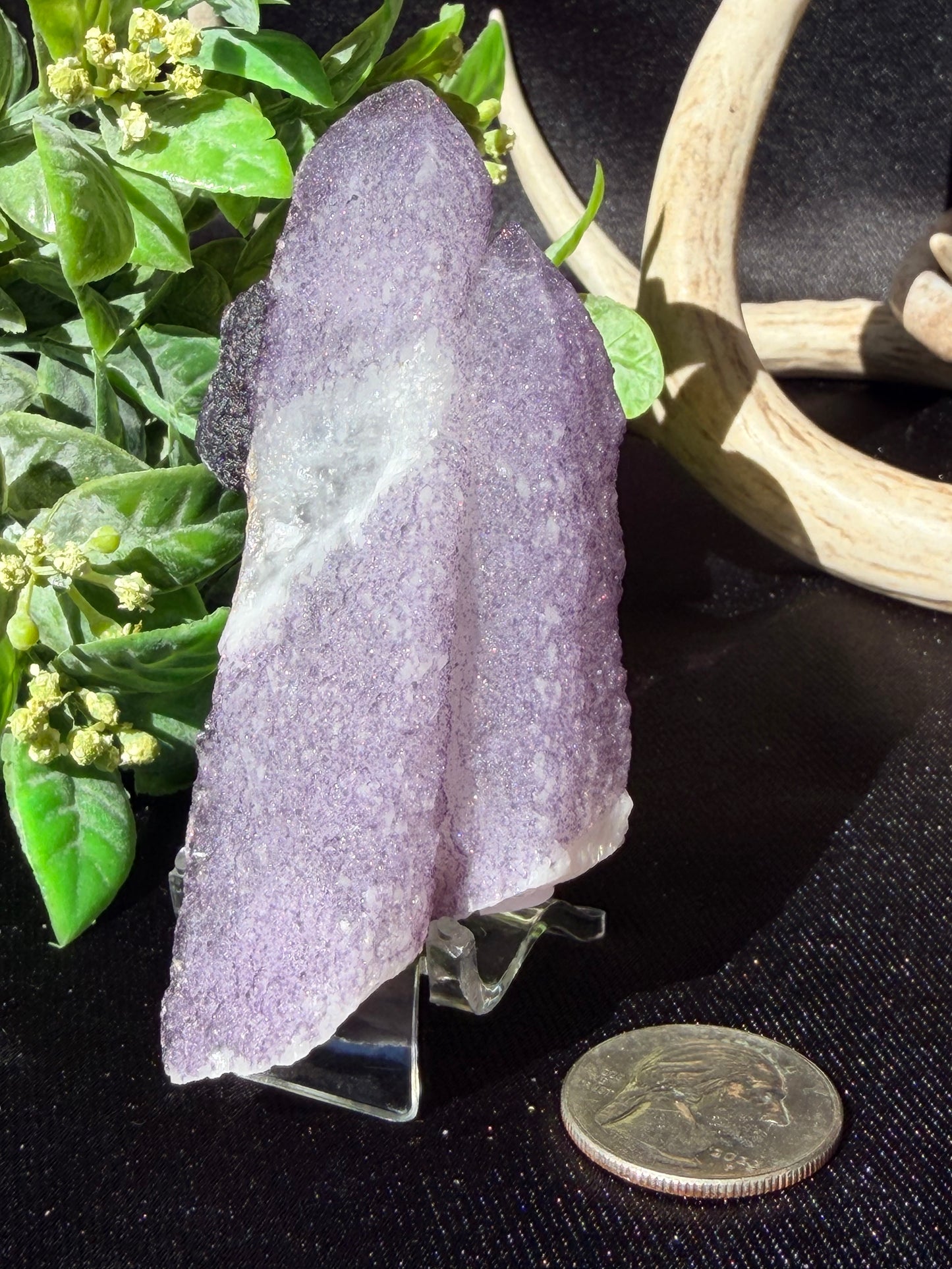 Fluorite coated Quartz BB | Inner Mongolia