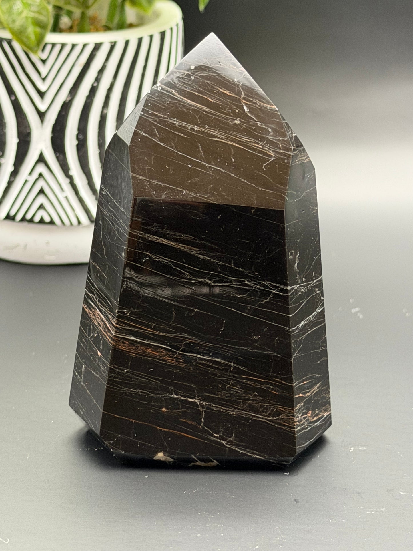 Black Tourmaline Tower E - Brazil