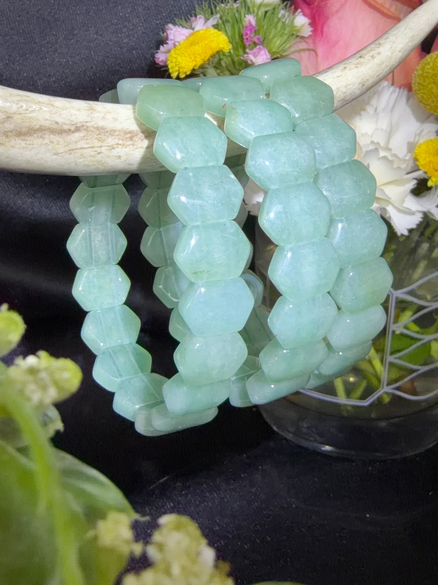 Green Aventurine Soft Bangles