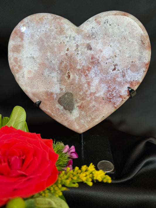 Pink Amethyst Heart A - Brazil