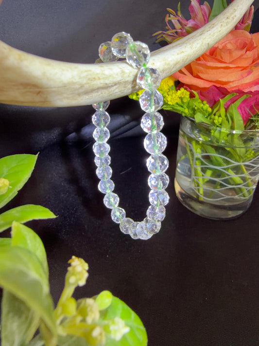 Faceted Green Quartz Bracelet