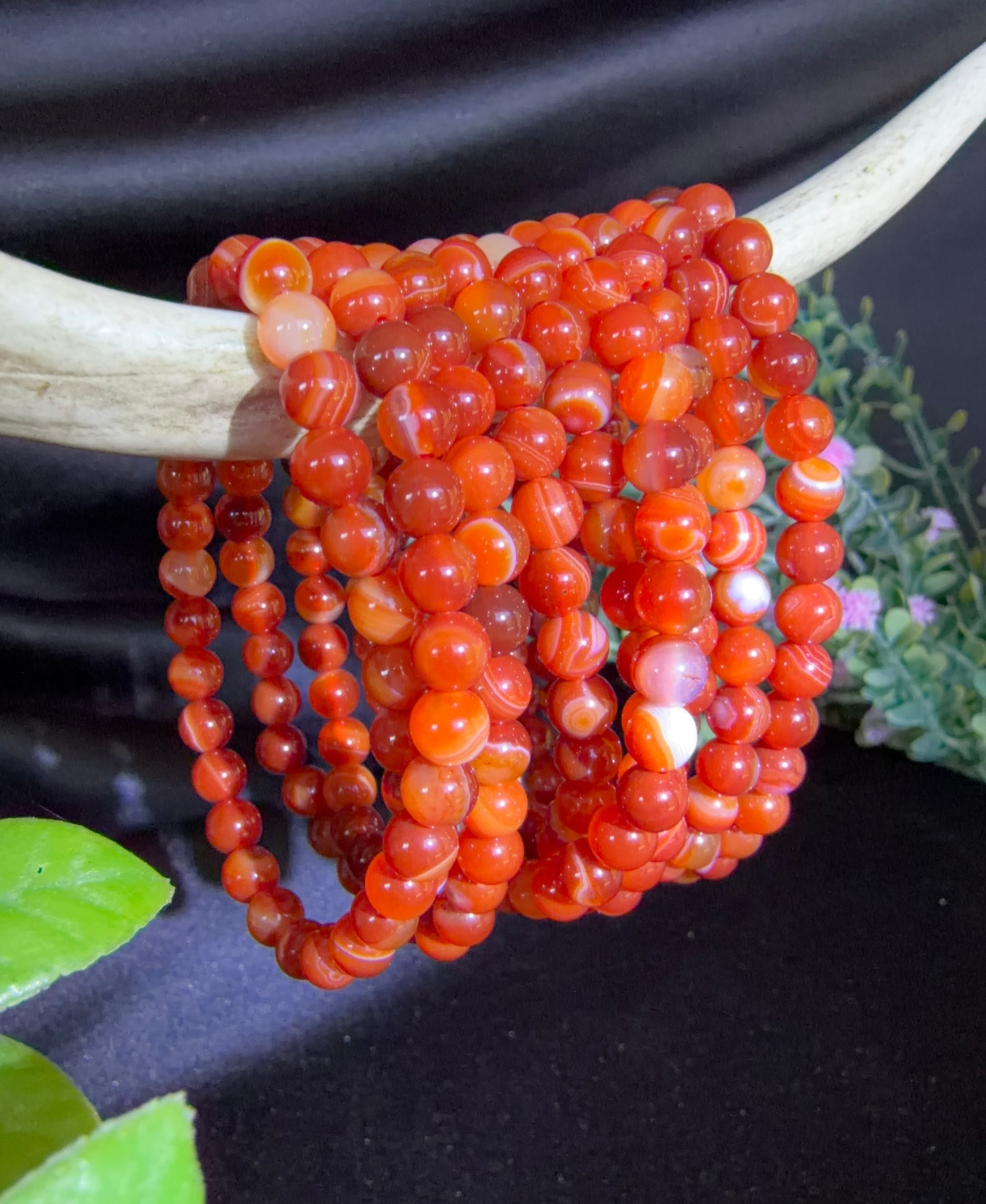 Carnelian Triple Bracelets