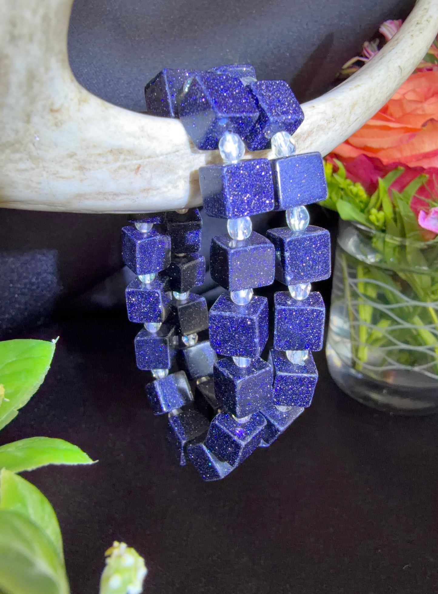 Blue Sandstone Bracelets (Manmade)