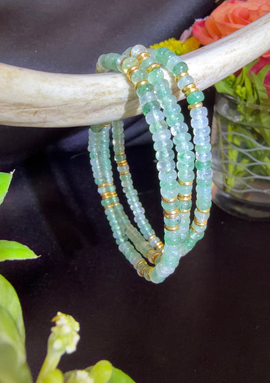 Green Strawberry Quartz Bracelets