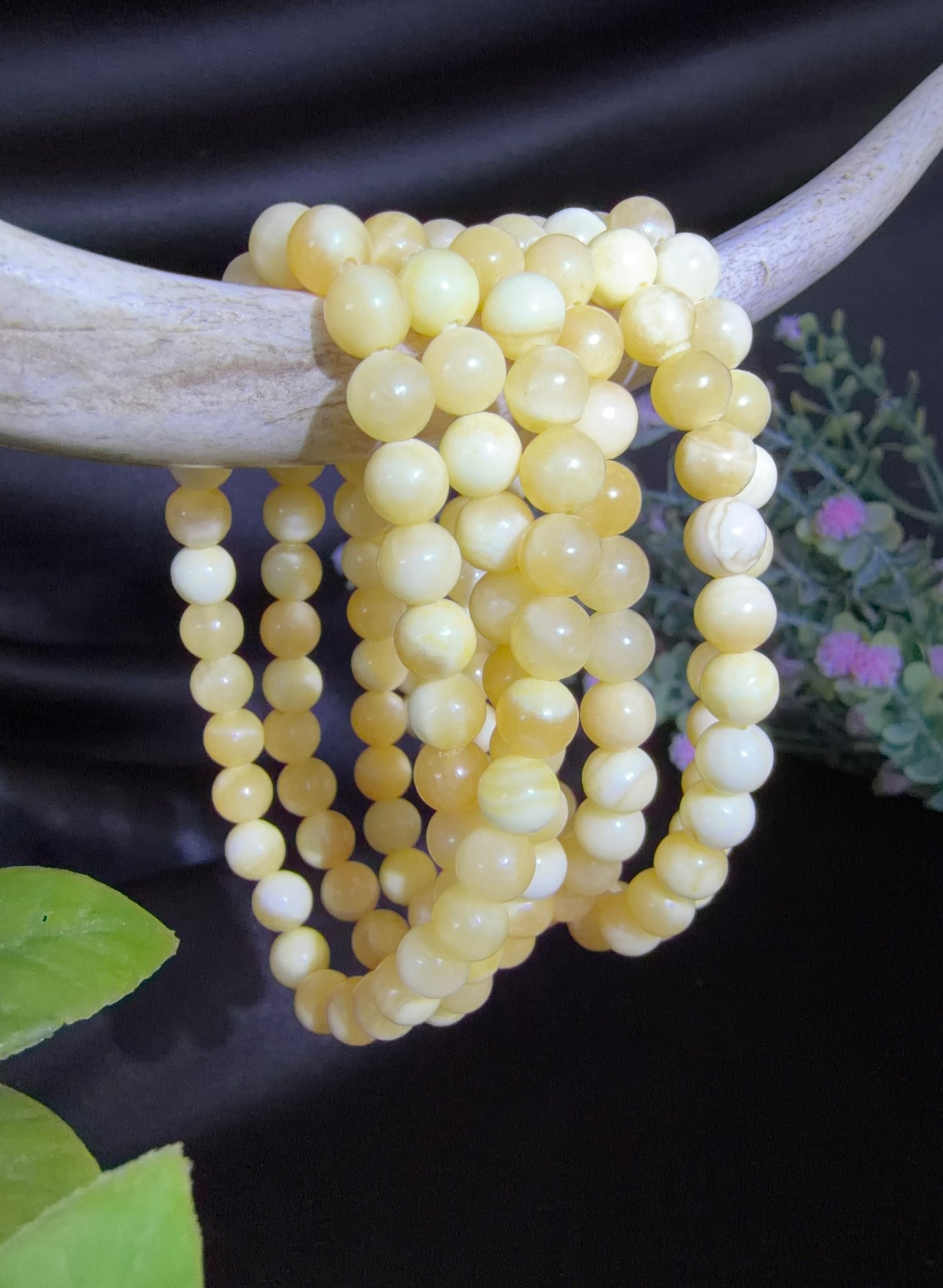 Honey Calcite Triple Bracelets