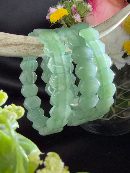 Green Aventurine Soft Bangles
