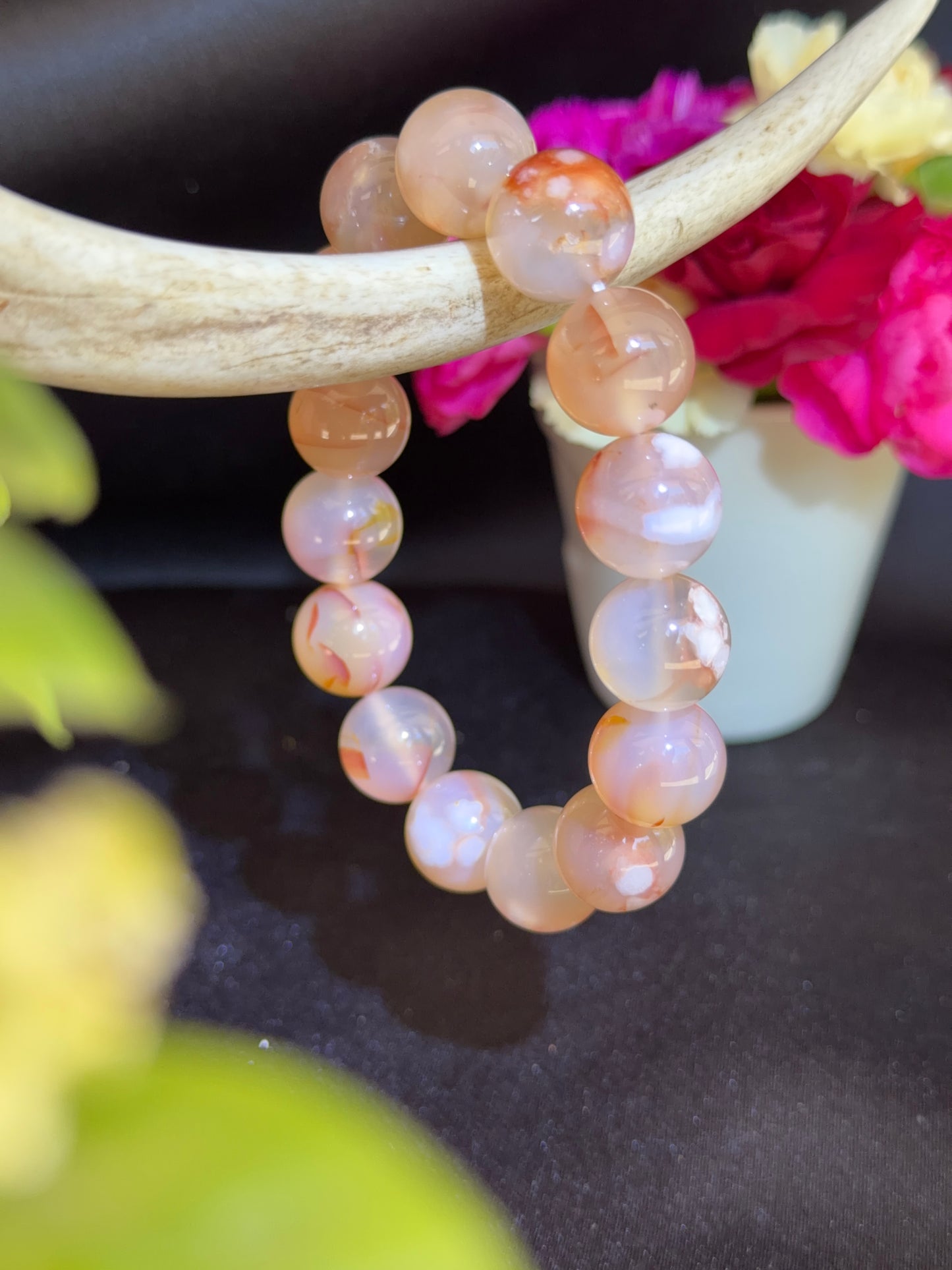 Flower Agate Bracelet