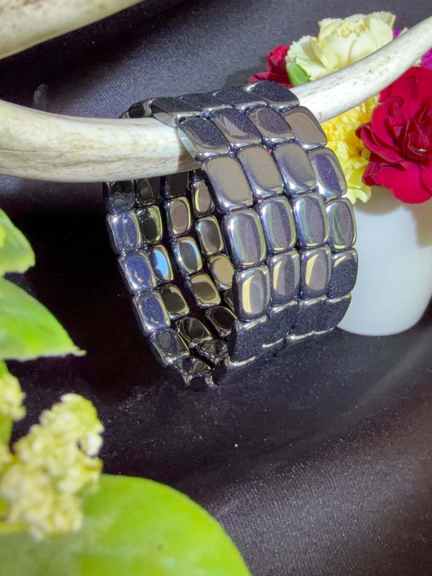 Hematite Soft Bangle Bracelets