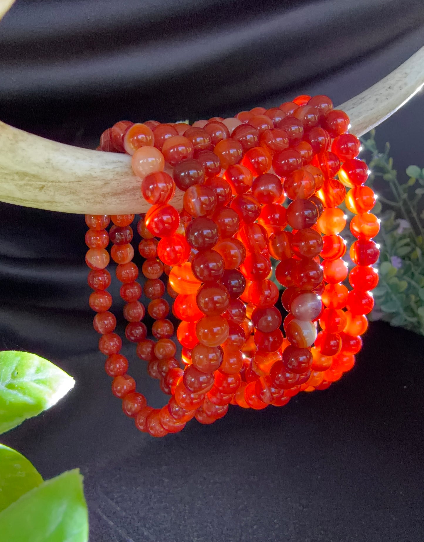 Carnelian Triple Bracelets
