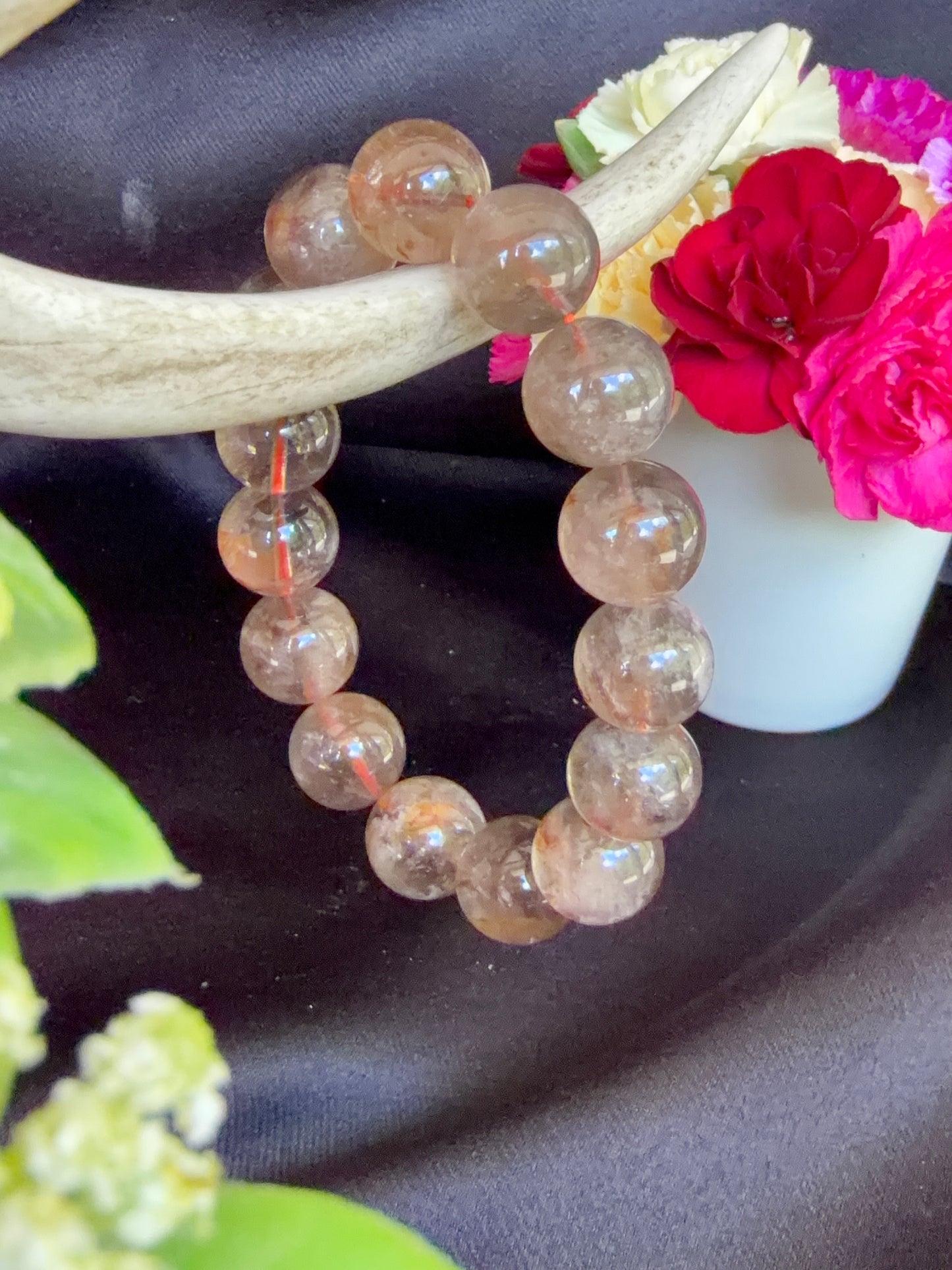 Red Skeleton Quartz Bracelet