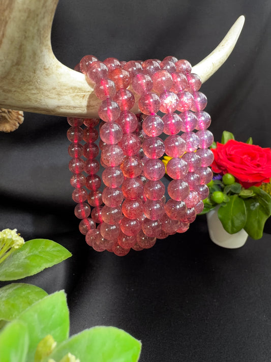 Strawberry Quartz Bracelet