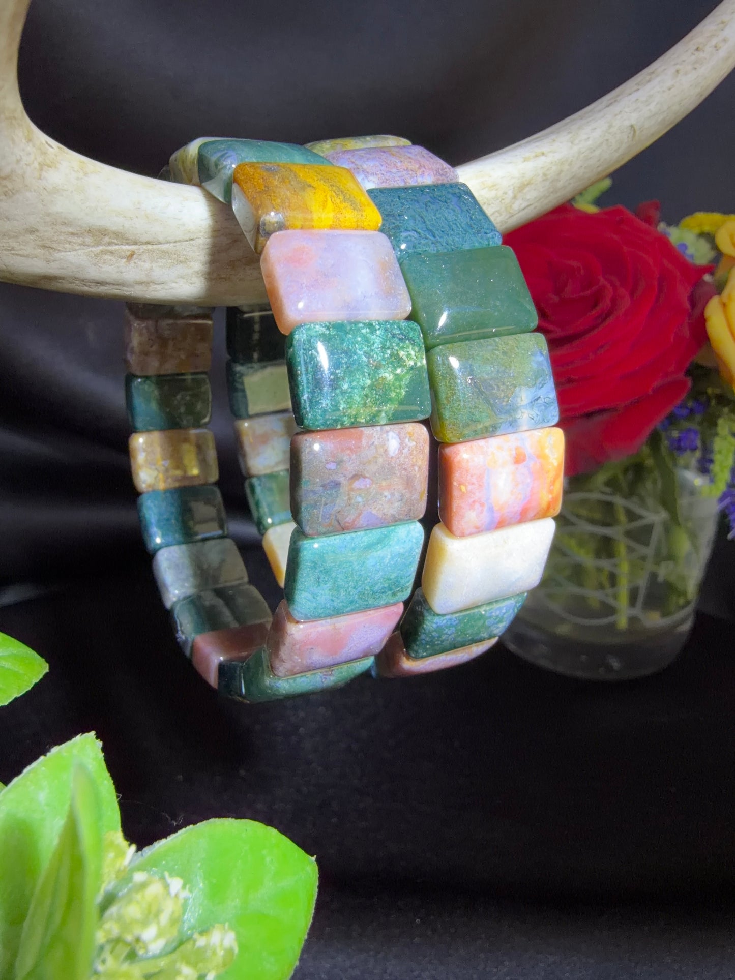 Sea Jasper Soft Bangle Bracelets