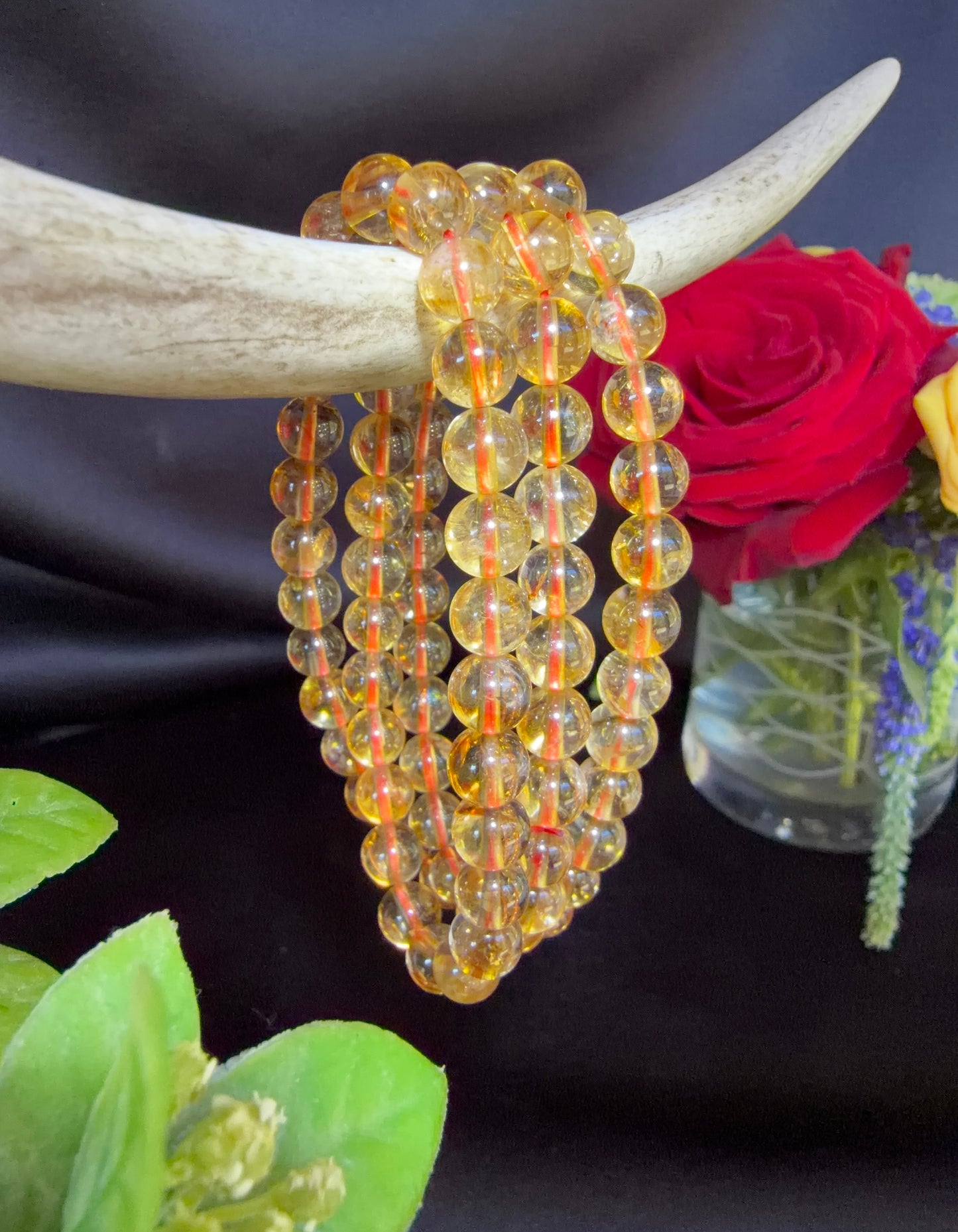 High Quality Citrine Triple Bracelet