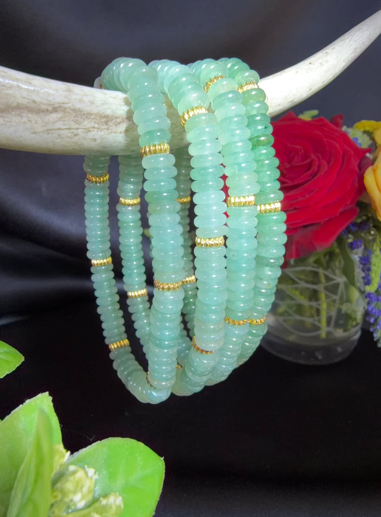 Green Strawberry Quartz Bracelets