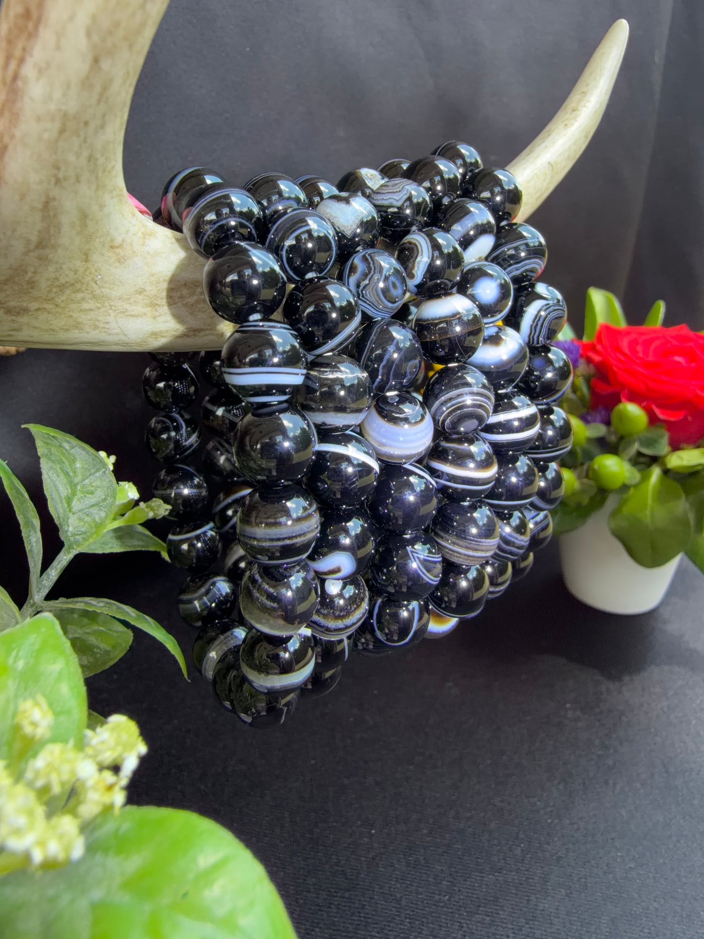 Black Agate Bracelets