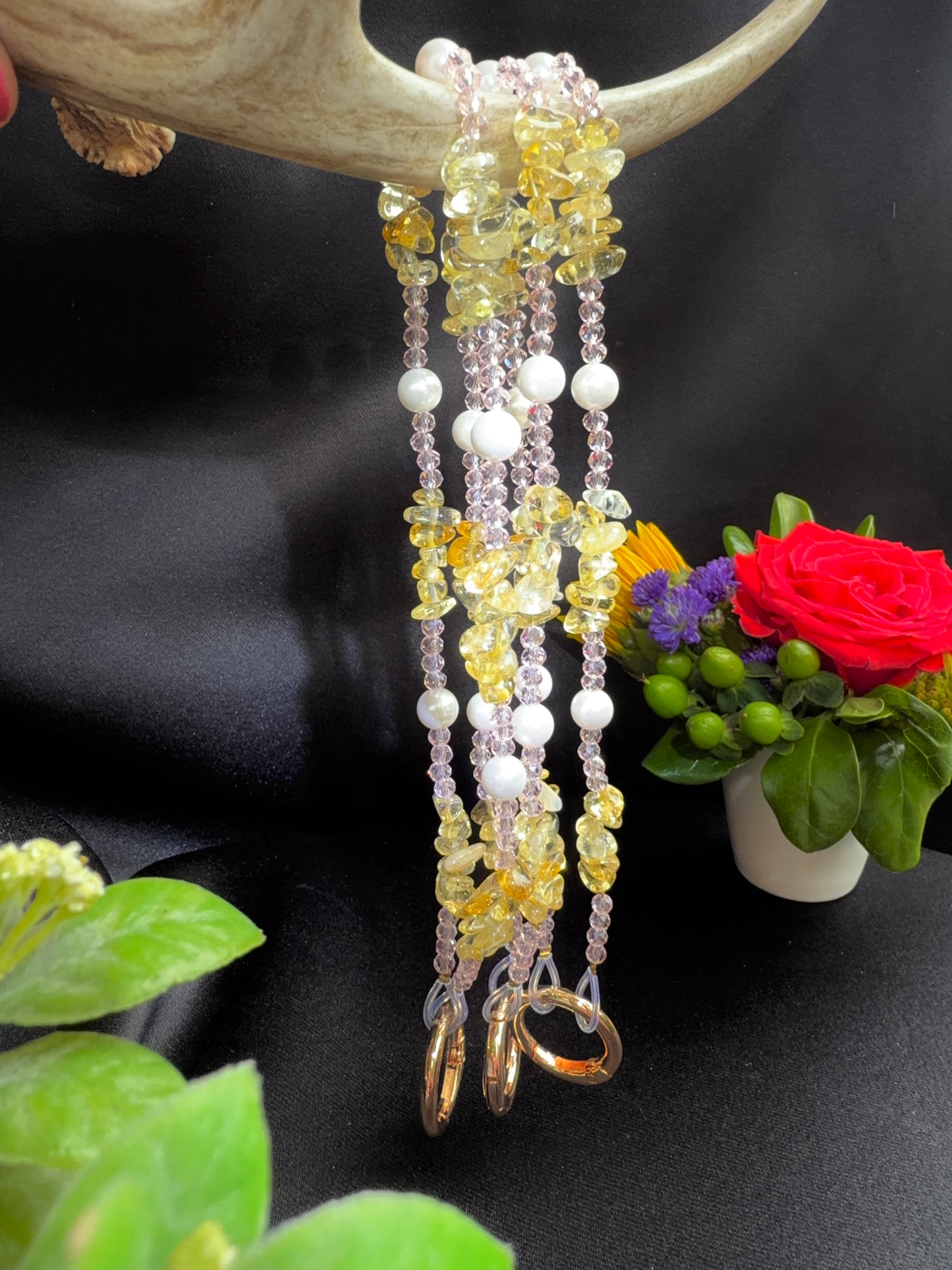 Citrine Phone or Bag Charm/Keychain
