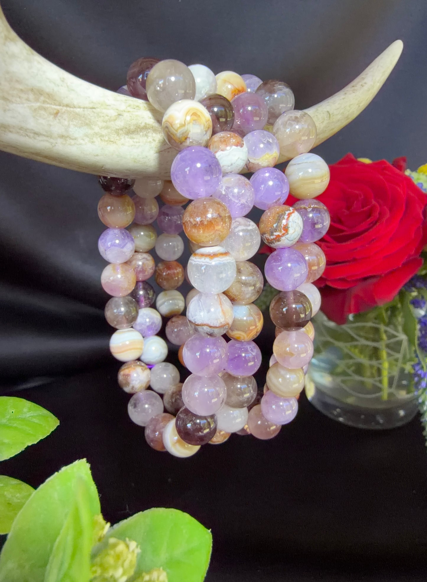 High Quality Amethyst Lace Agate Bracelets