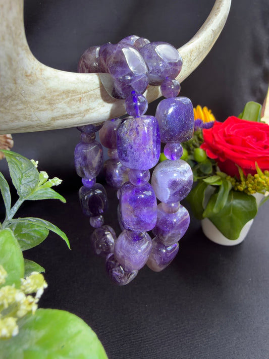 Amethyst Chunky Bracelets