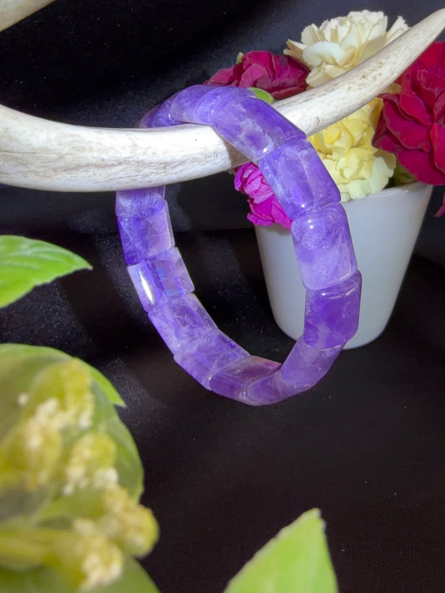 Amethyst Soft Bangle Bracelet