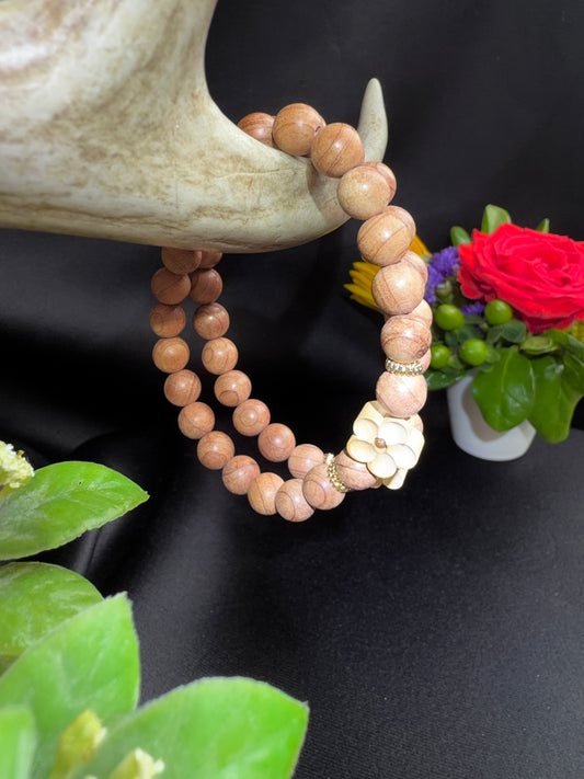 Rosewood Bead Bracelet
