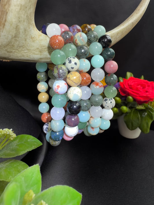 Mixed Round Bead Bracelet