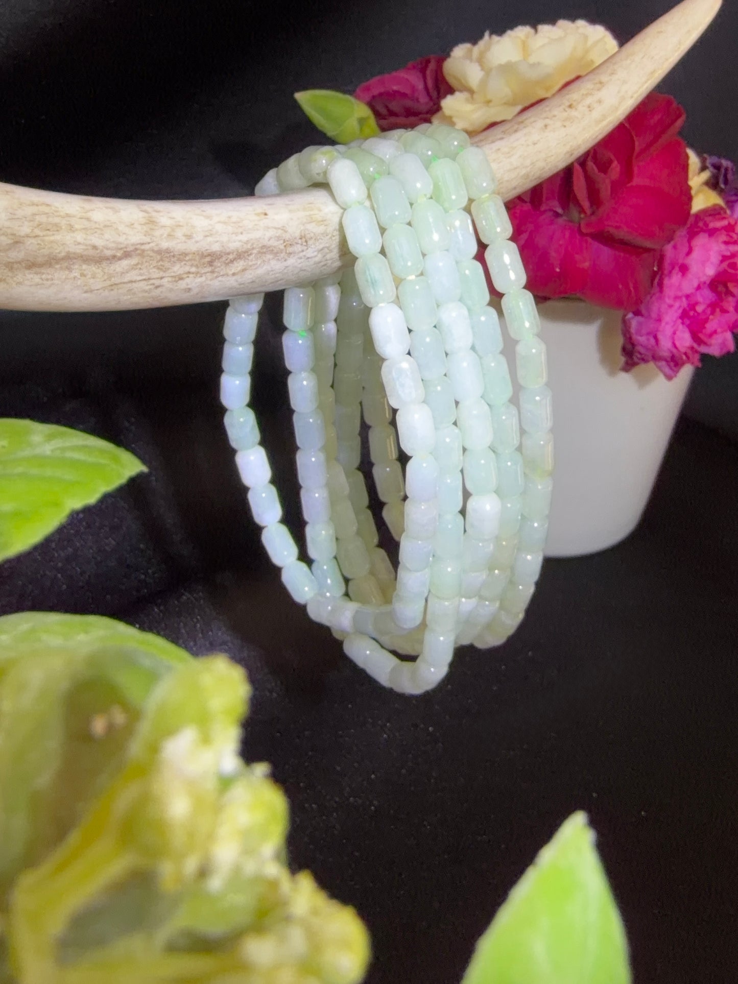 Burmese Jade Rice Bracelets