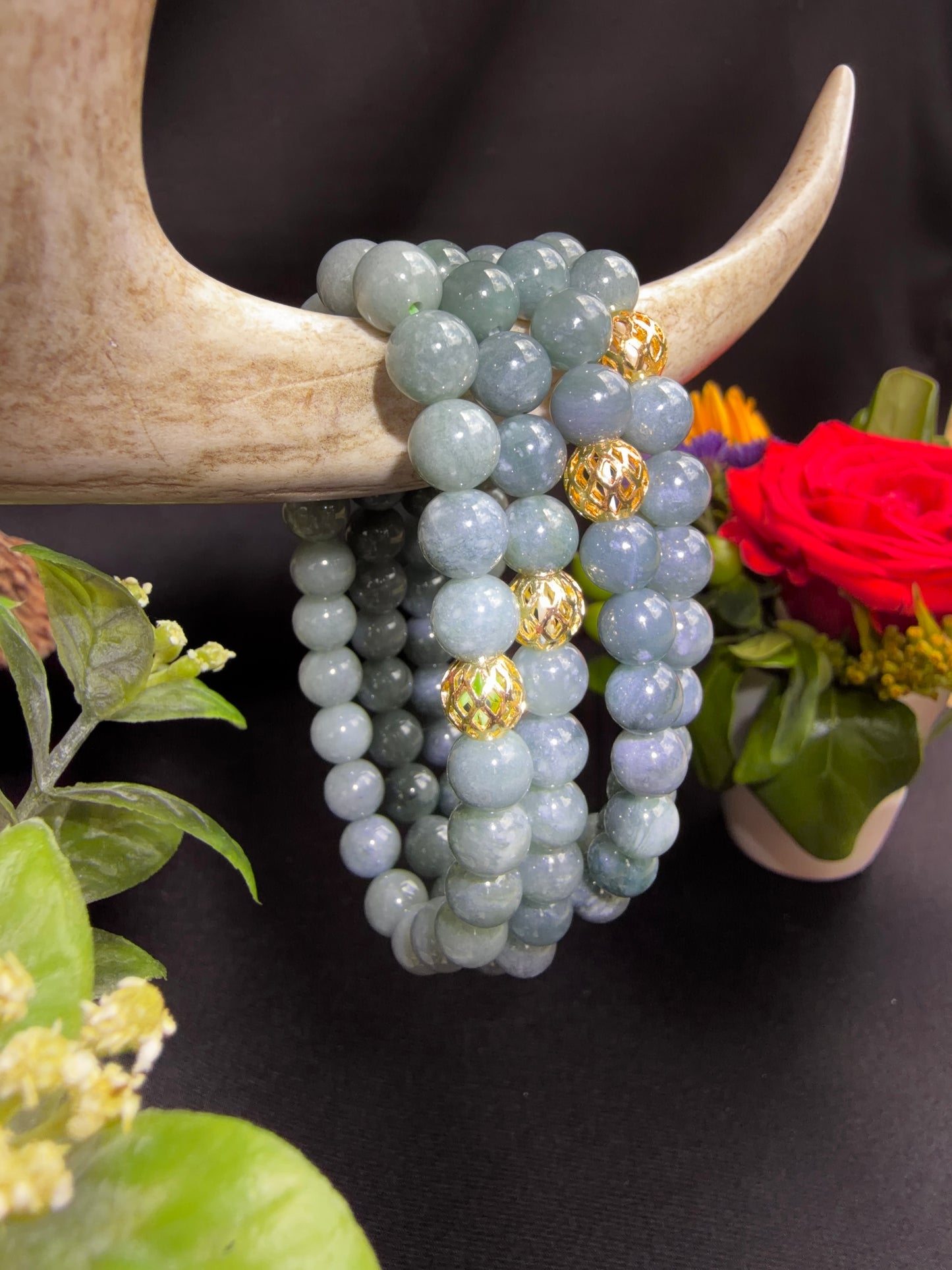 Blue Water Jade Bracelets