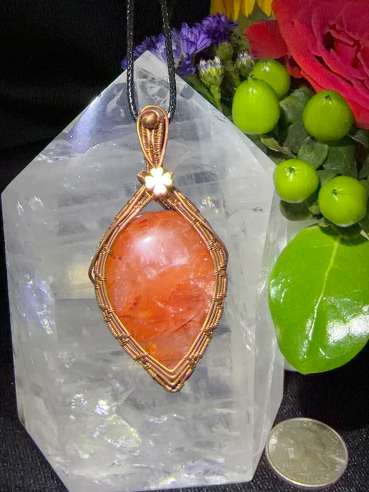 Fire Quartz Pendant