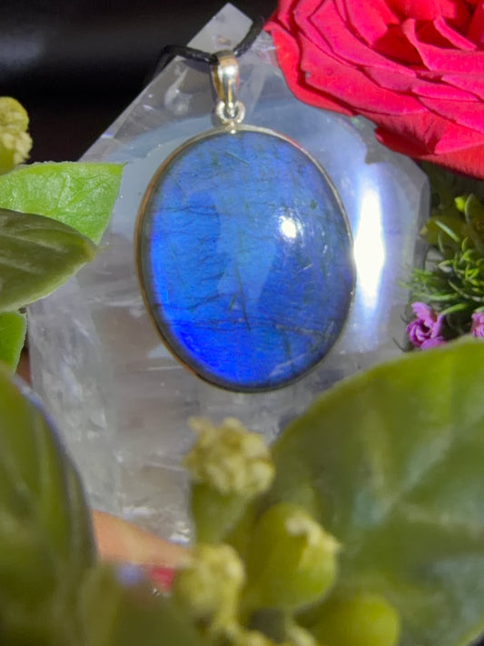 Labradorite Pendant 925 Silver