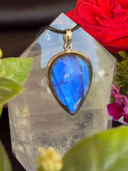 Labradorite Pendant 925 Silver