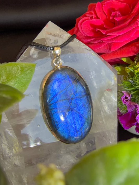 Labradorite Pendant 925 Silver