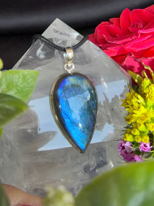 Labradorite Pendant 925 Silver