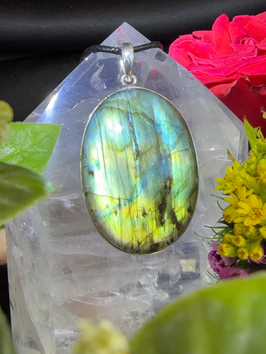 Labradorite Pendant 925 Silver