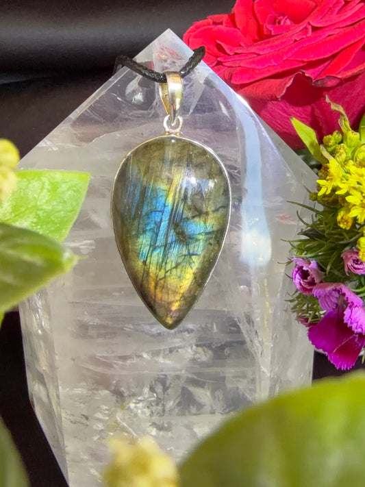 Labradorite Pendant 925 Silver