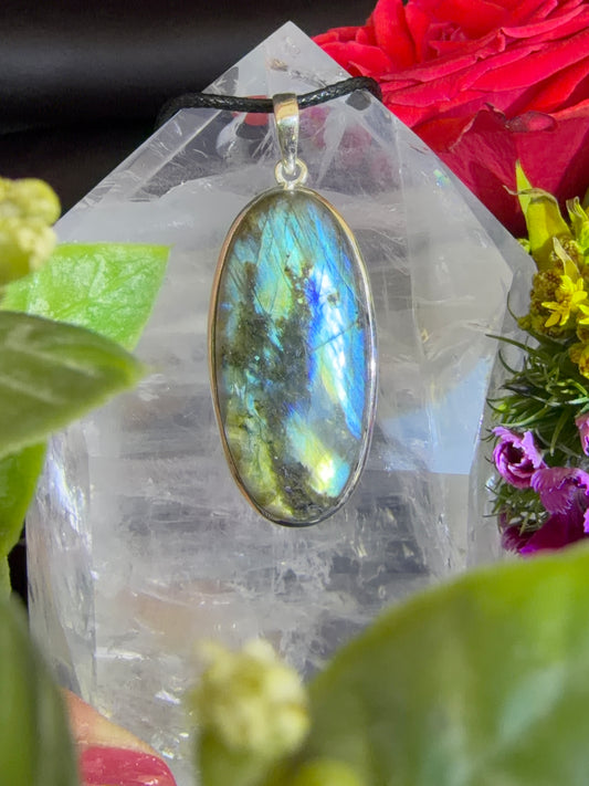 Labradorite Pendant 925 Silver