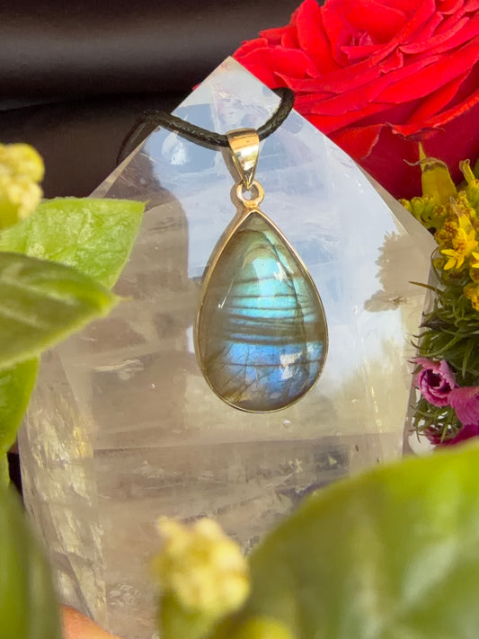 Labradorite Pendant 925 Silver