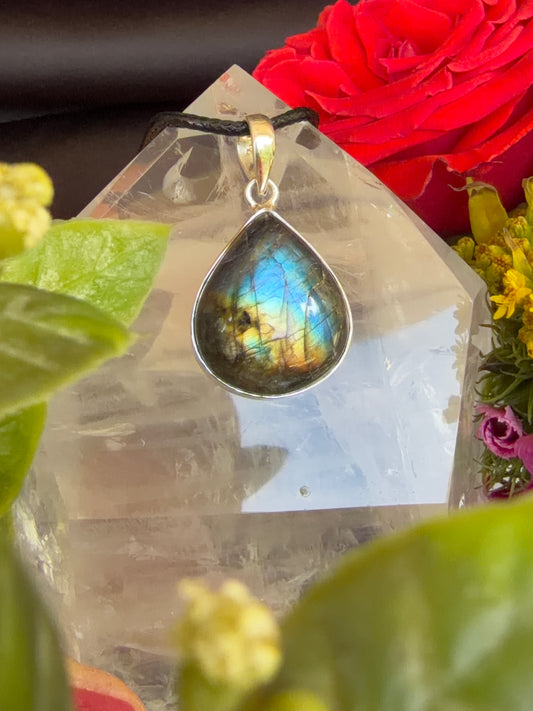 Labradorite Pendant 925 Silver