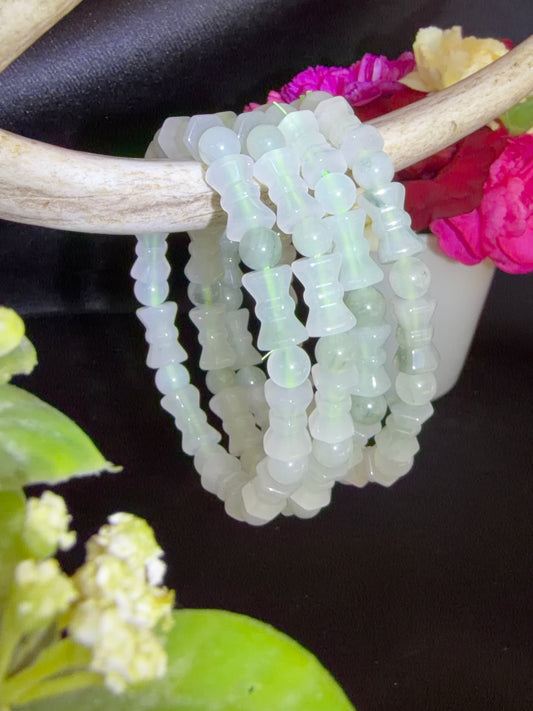 Icy Jade Bamboo Bracelets