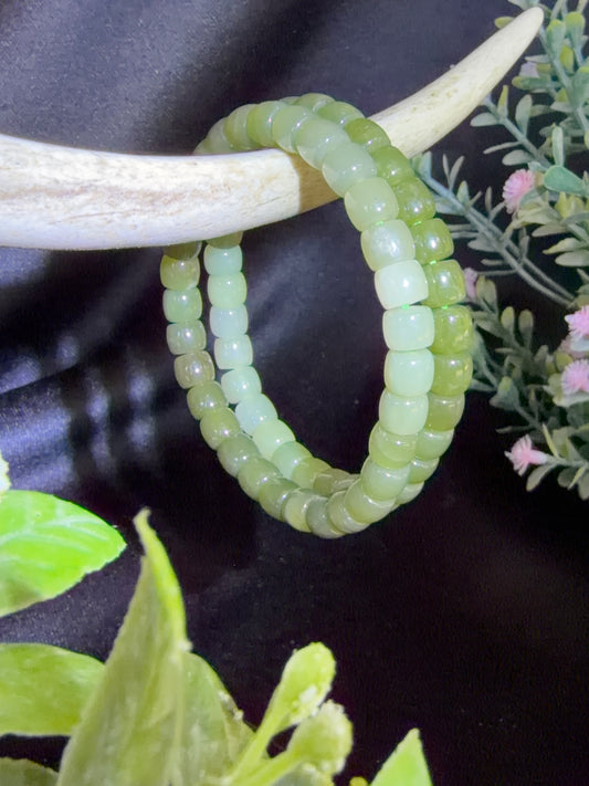 Jade Gradient Abacus Bracelets
