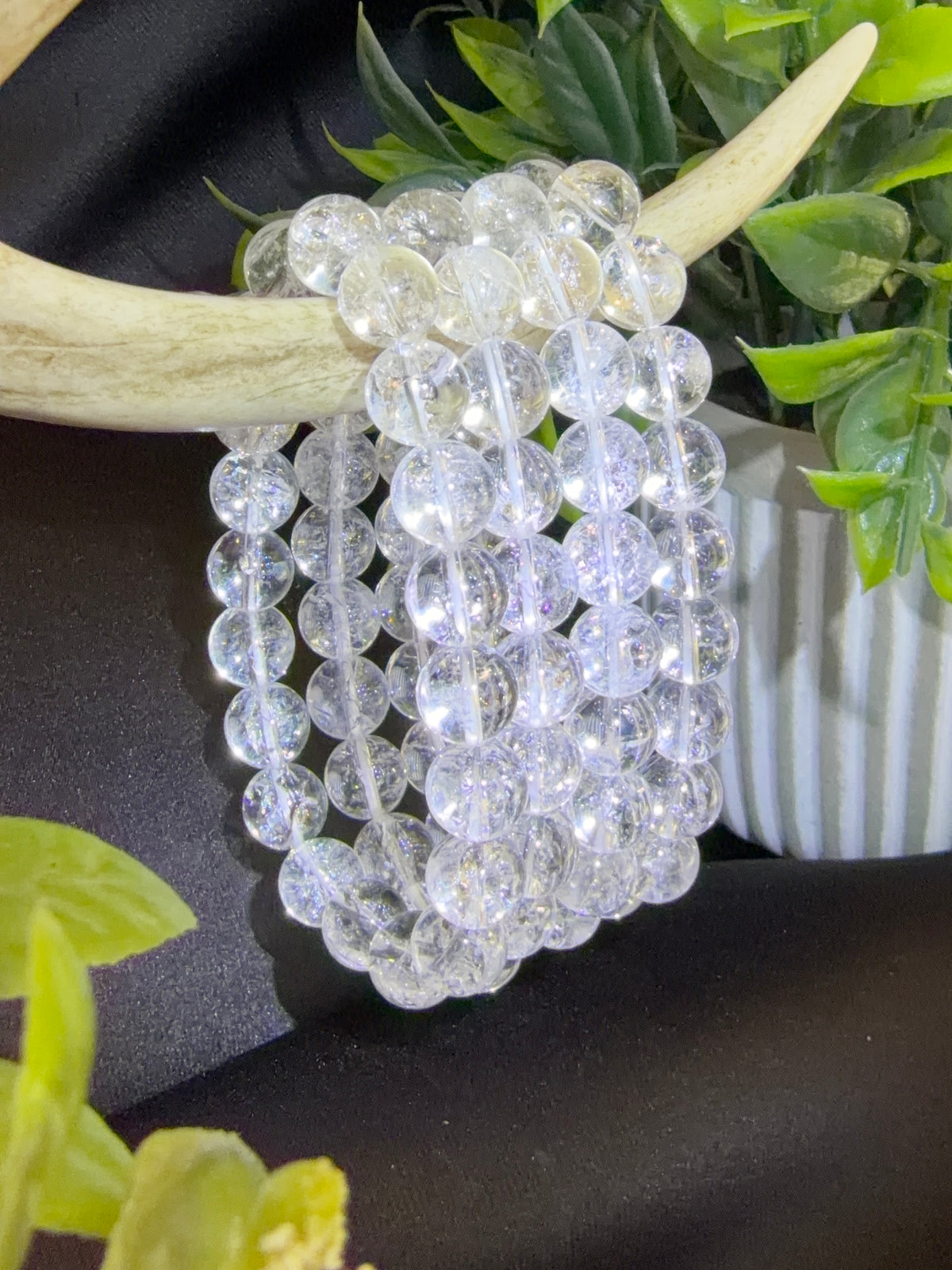 White Azeztulite Braclets