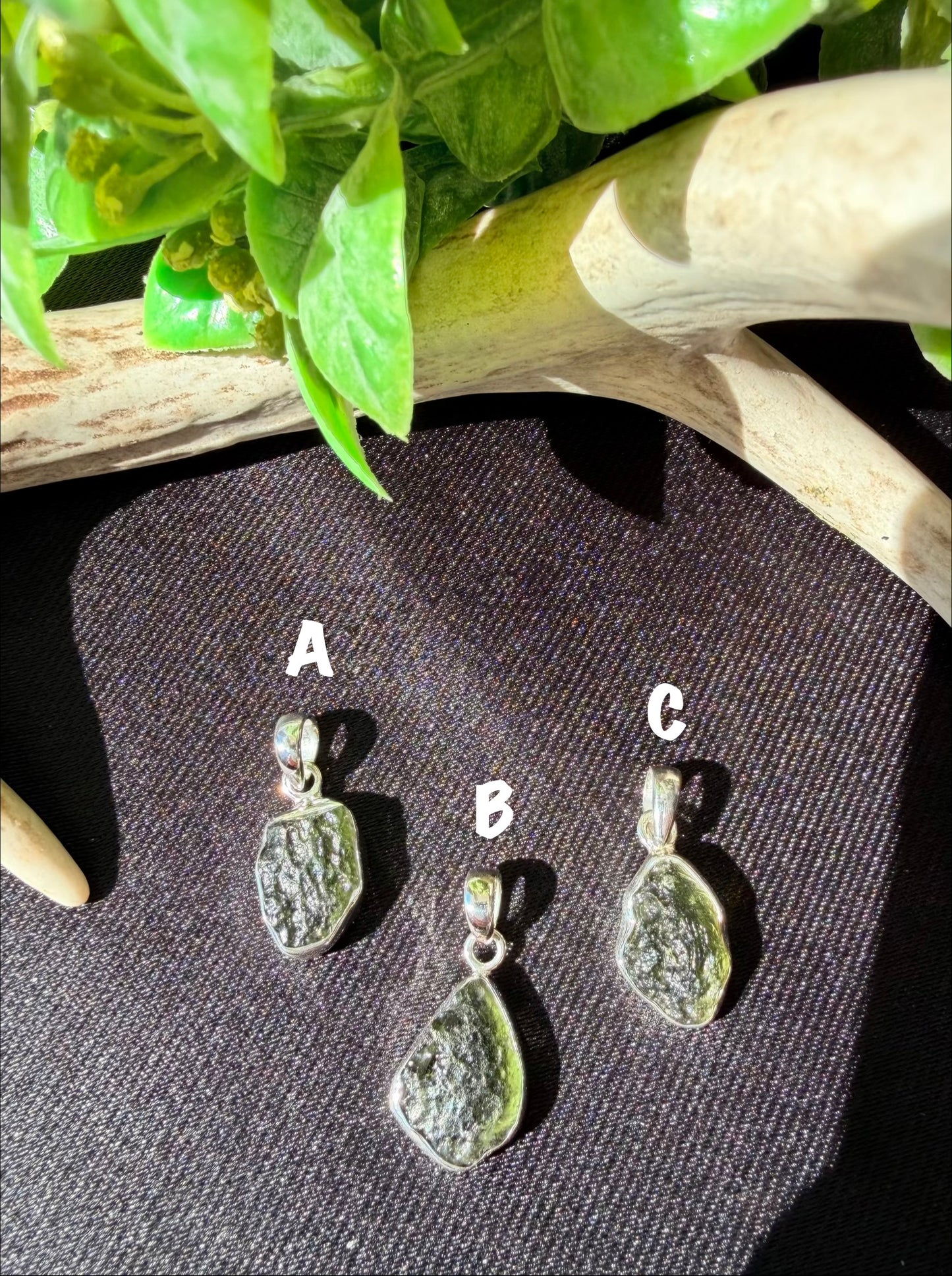 Moldavite Pendants