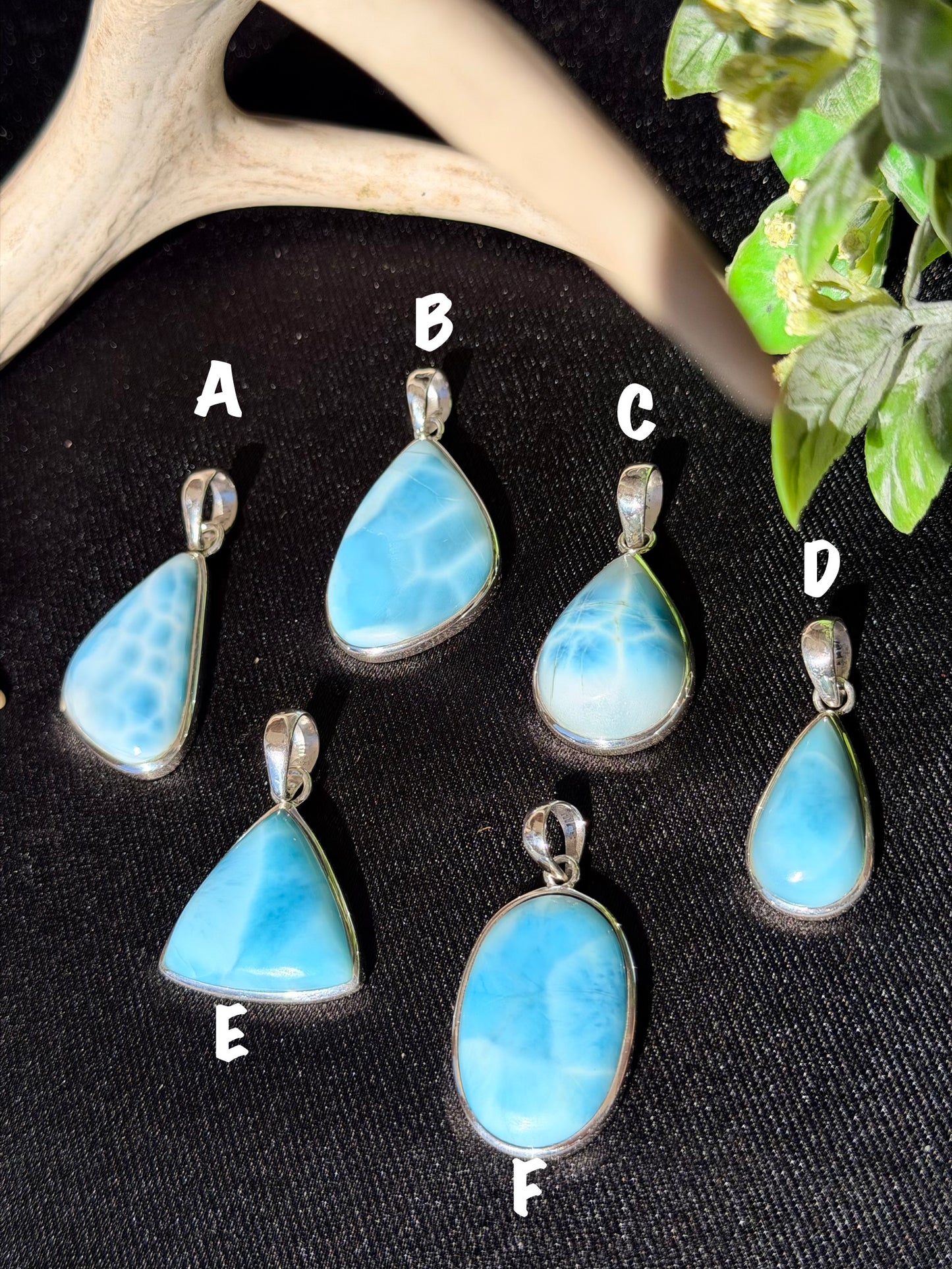 Larimar Pendants